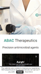 Mobile Screenshot of abactherapeutics.com