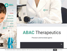 Tablet Screenshot of abactherapeutics.com
